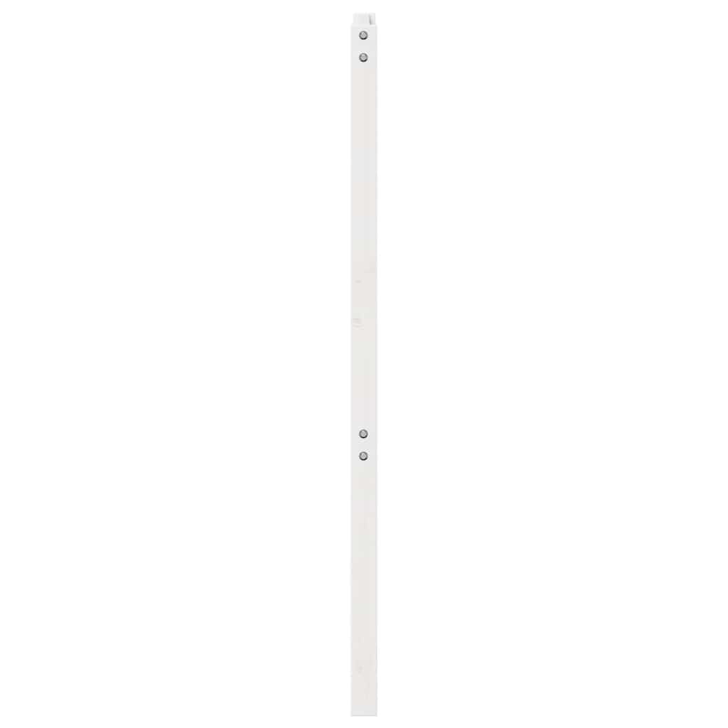 sengegærde 106x4x100 cm massivt fyrretræ hvid