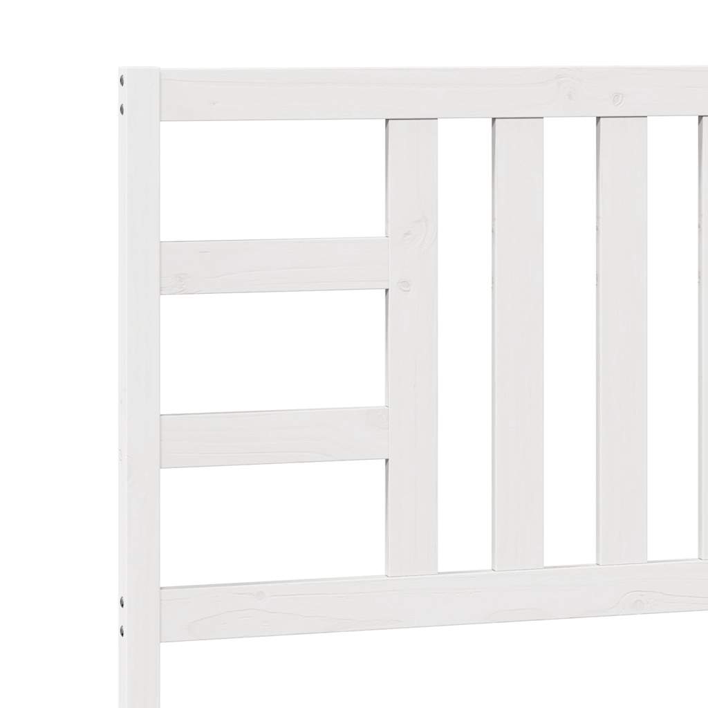 sengegærde 106x4x100 cm massivt fyrretræ hvid