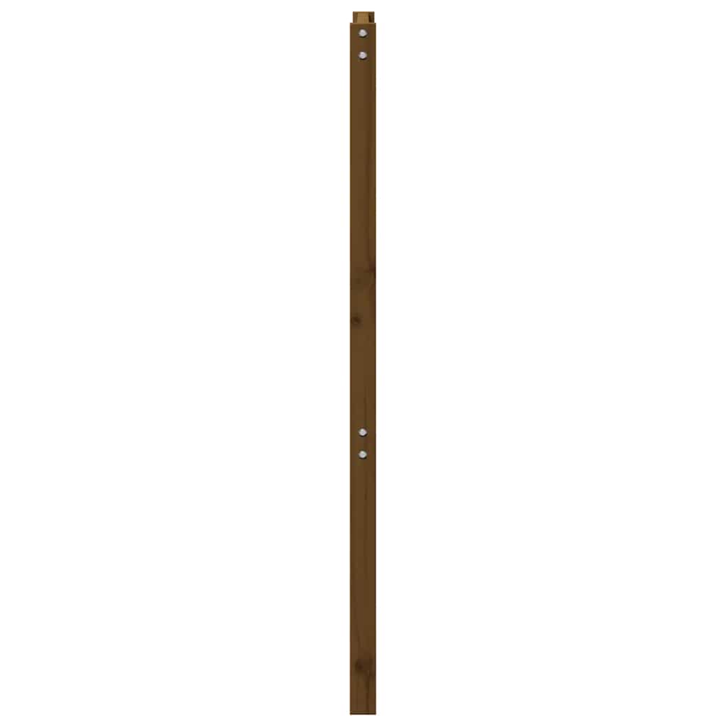 sengegærde 106x4x100 cm massivt fyrretræ gyldenbrun