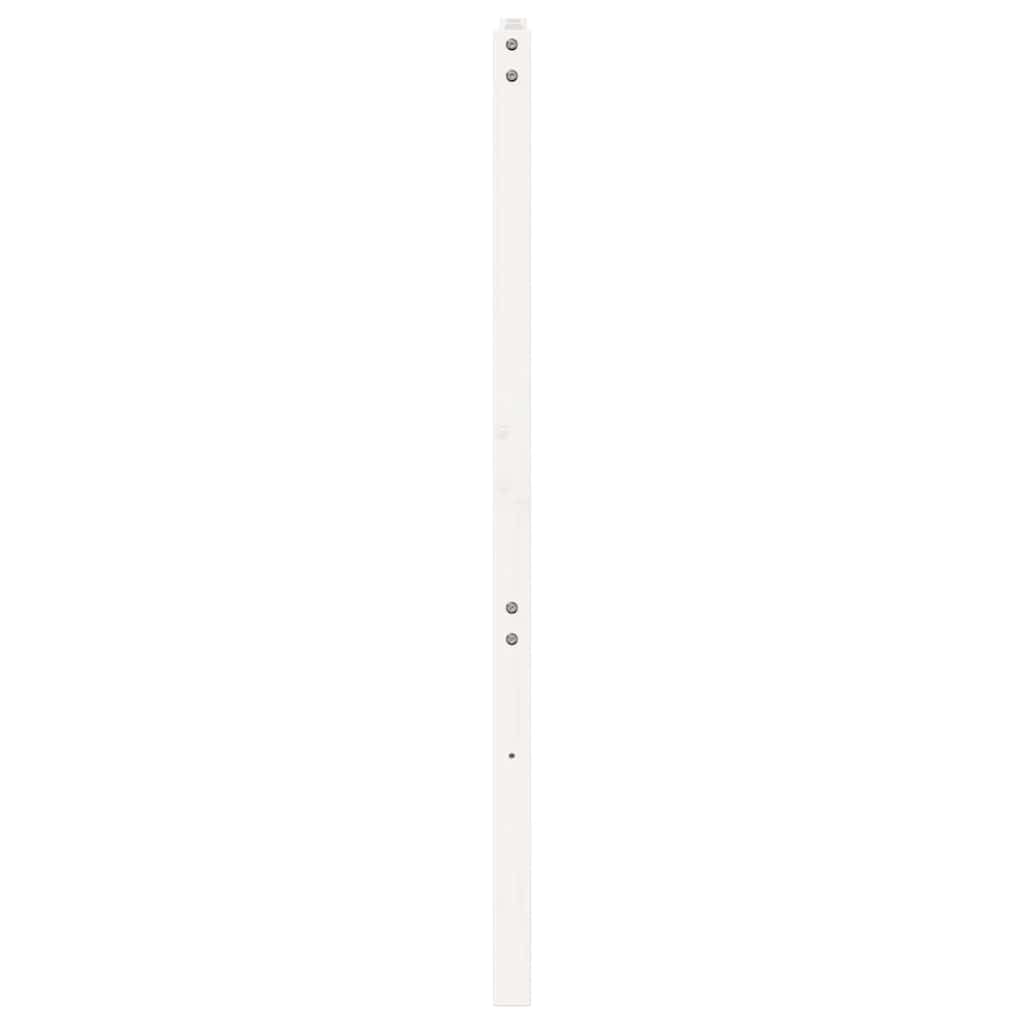 sengegærde 156x4x100 cm massivt fyrretræ hvid