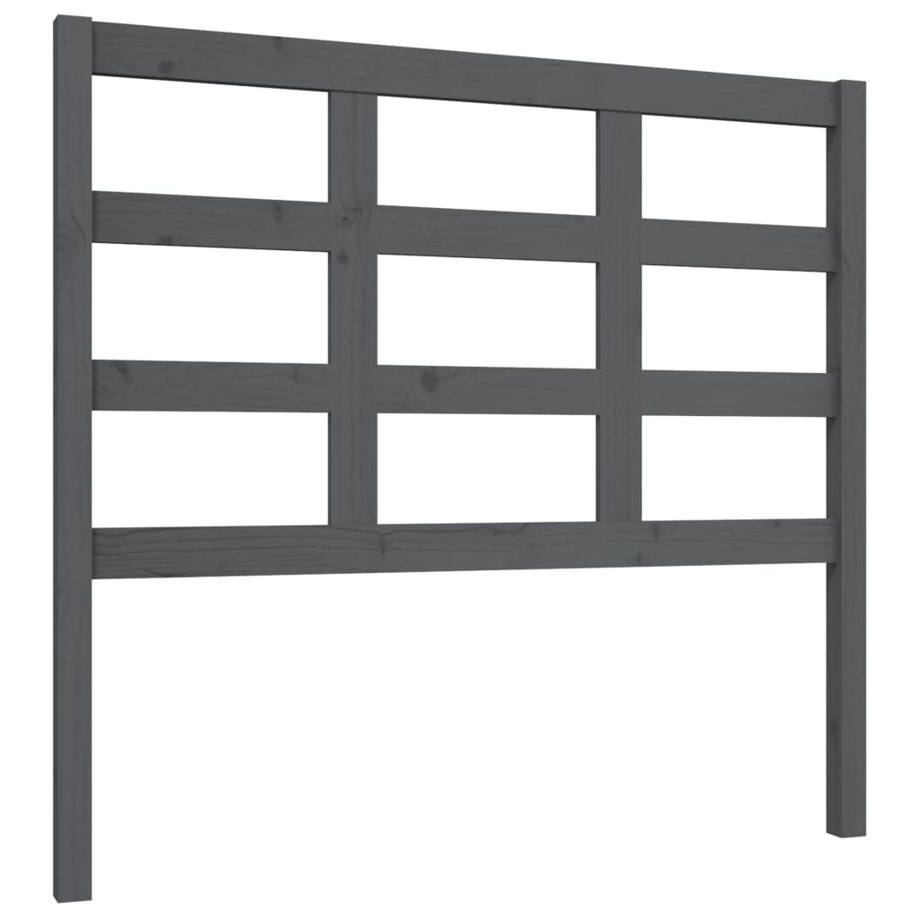 sengegærde 105,5x4x100 cm massivt fyrretræ grå