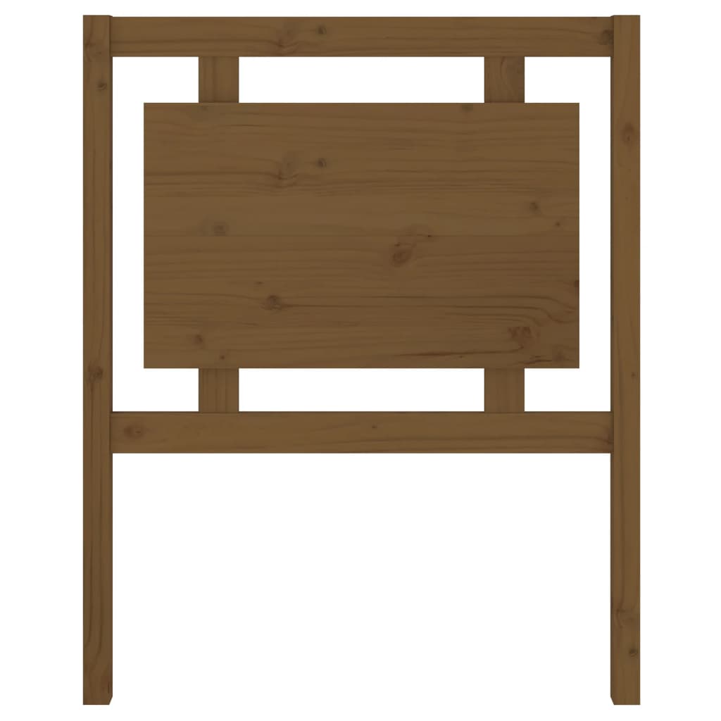 sengegærde 80,5x4x100 cm massivt fyrretræ gyldenbrun