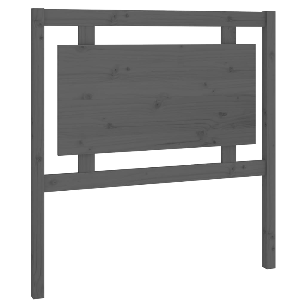 sengegærde 95,5x4x100 cm massivt fyrretræ grå