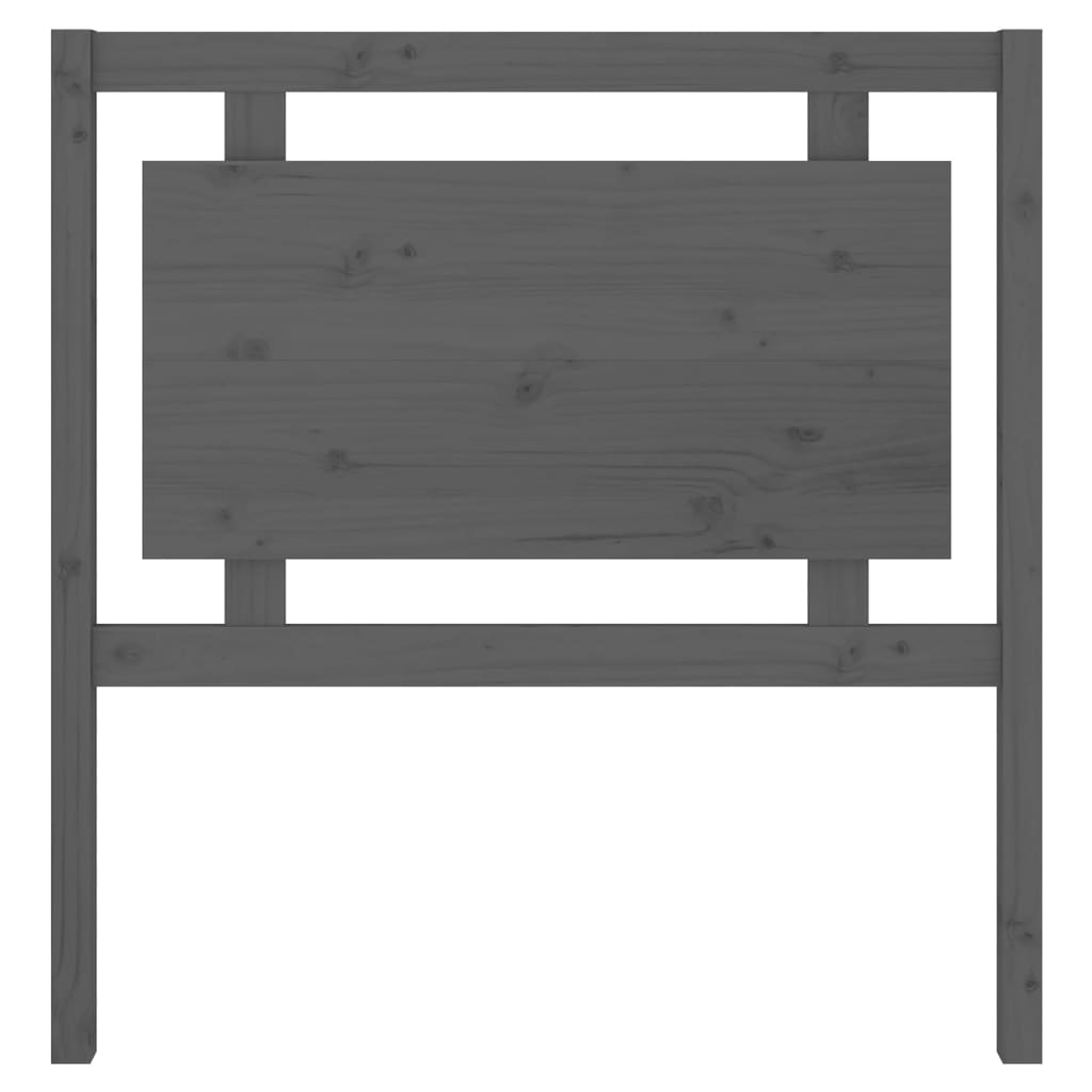 sengegærde 95,5x4x100 cm massivt fyrretræ grå