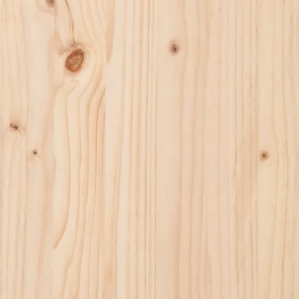sengegærde 125,5x4x100 cm massivt fyrretræ