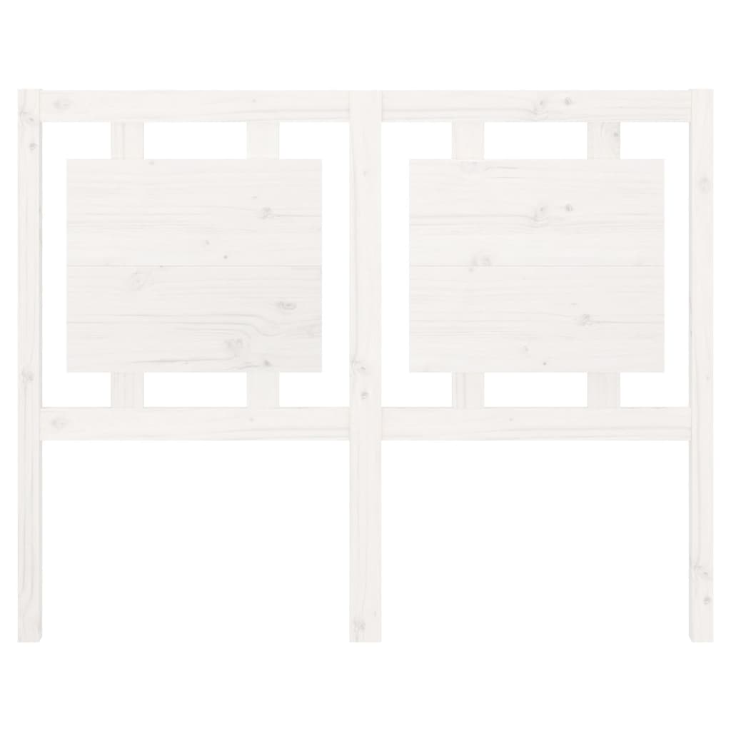 sengegærde 125,5x4x100 cm massivt fyrretræ hvid
