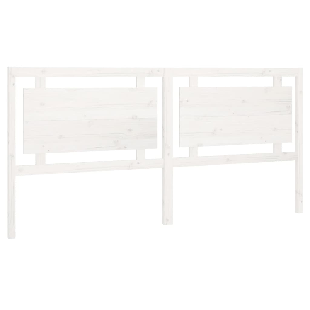 sengegærde 205,5x4x100 cm massivt fyrretræ hvid