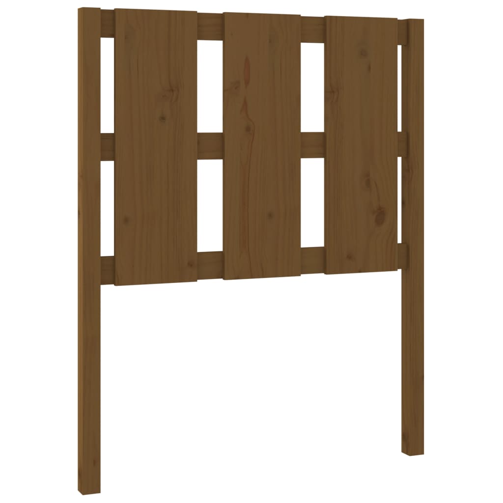 sengegærde 80,5x4x100 cm massivt fyrretræ gyldenbrun