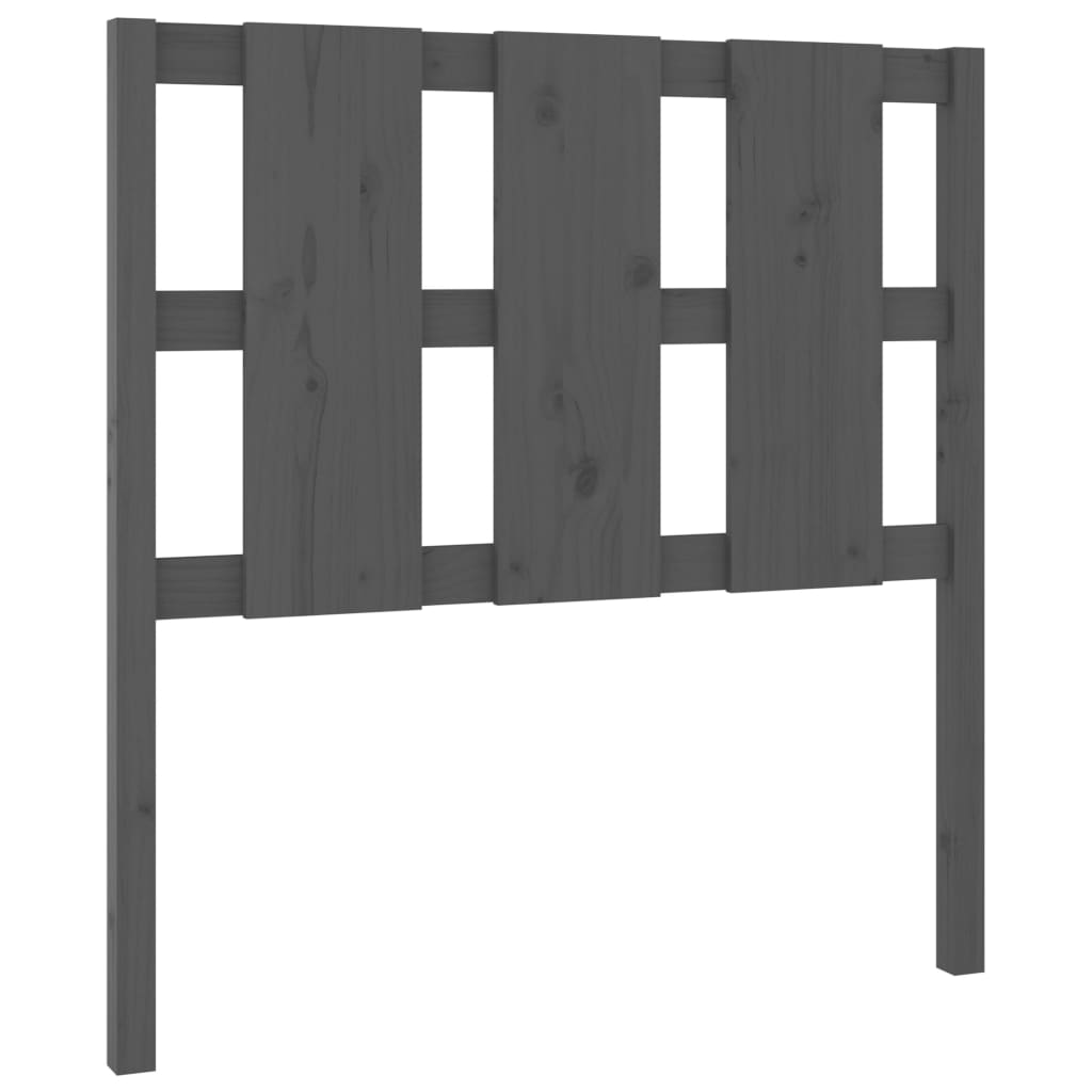 sengegærde 105,5x4x100 cm massivt fyrretræ grå