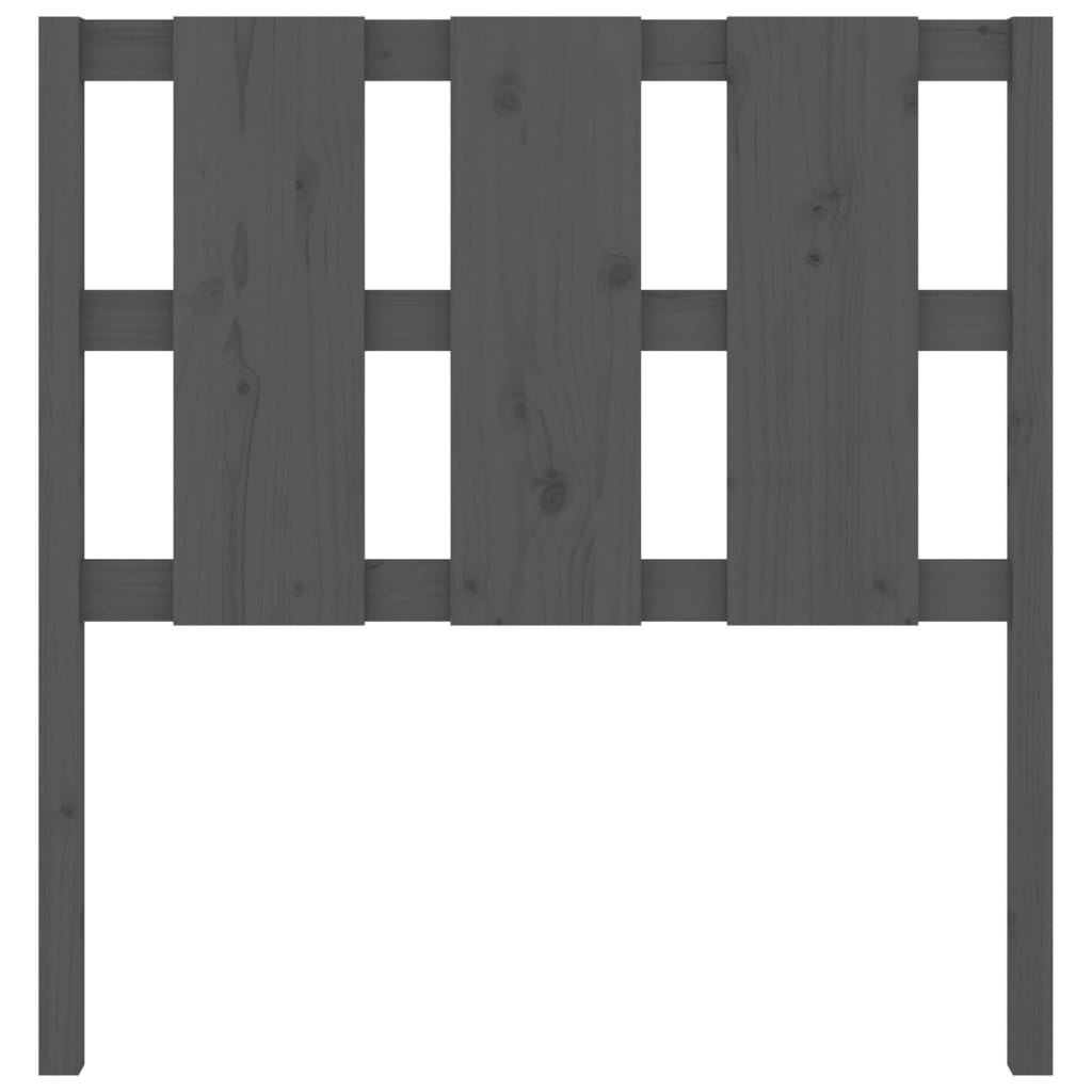 sengegærde 105,5x4x100 cm massivt fyrretræ grå