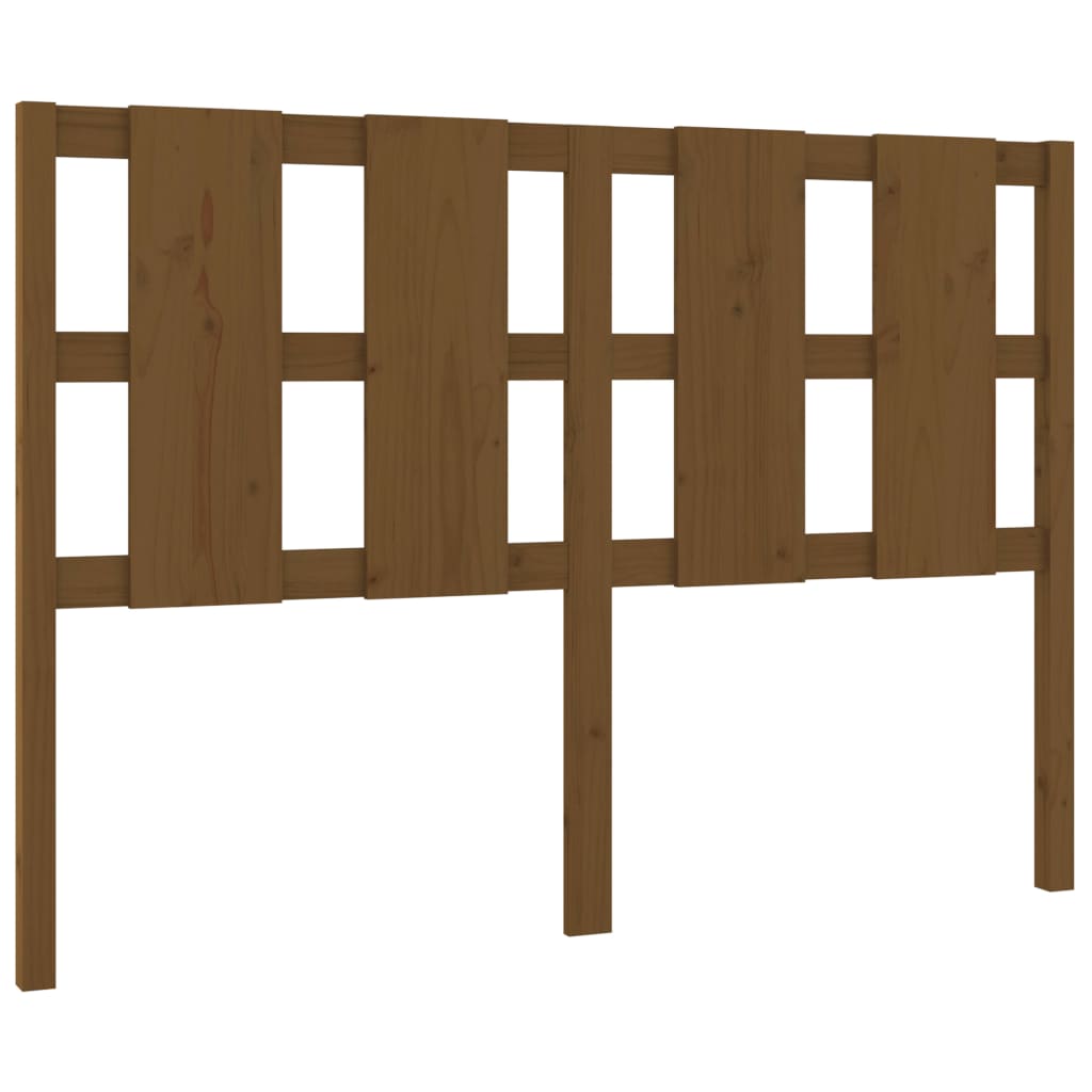 sengegærde 140,5x4x100 cm massivt fyrretræ gyldenbrun