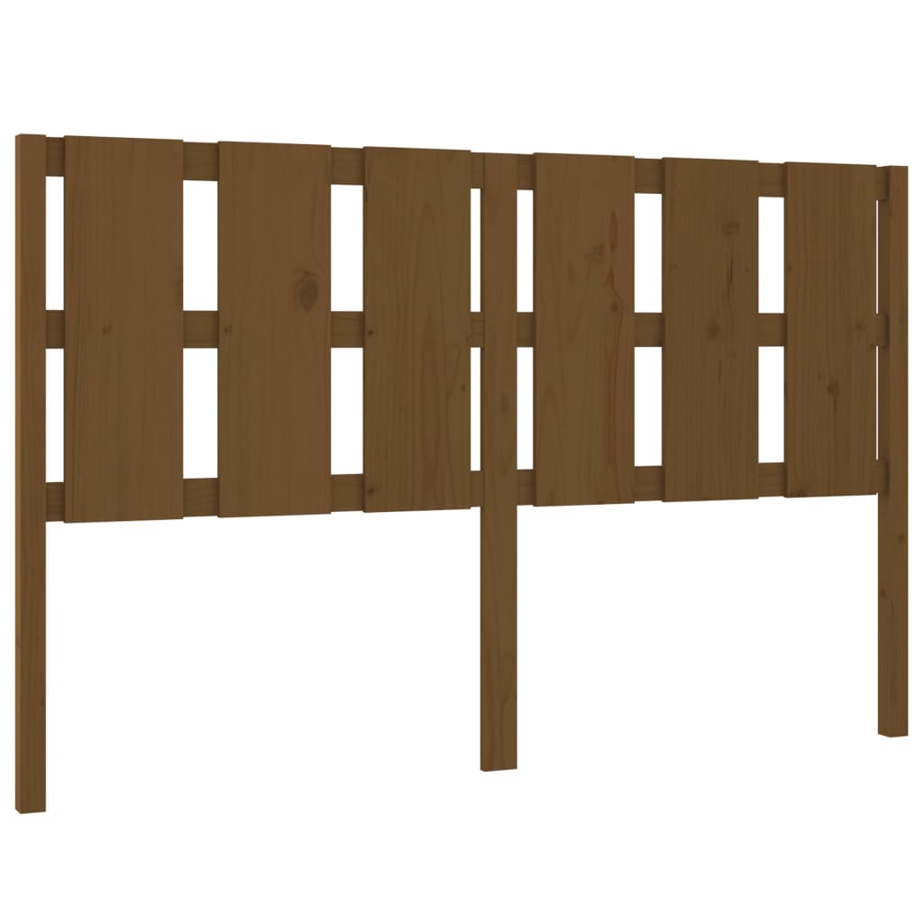 sengegærde 155,5x4x100 cm massivt fyrretræ gyldenbrun
