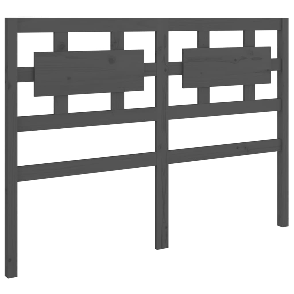 sengegærde 165,5x4x100 cm massivt fyrretræ grå