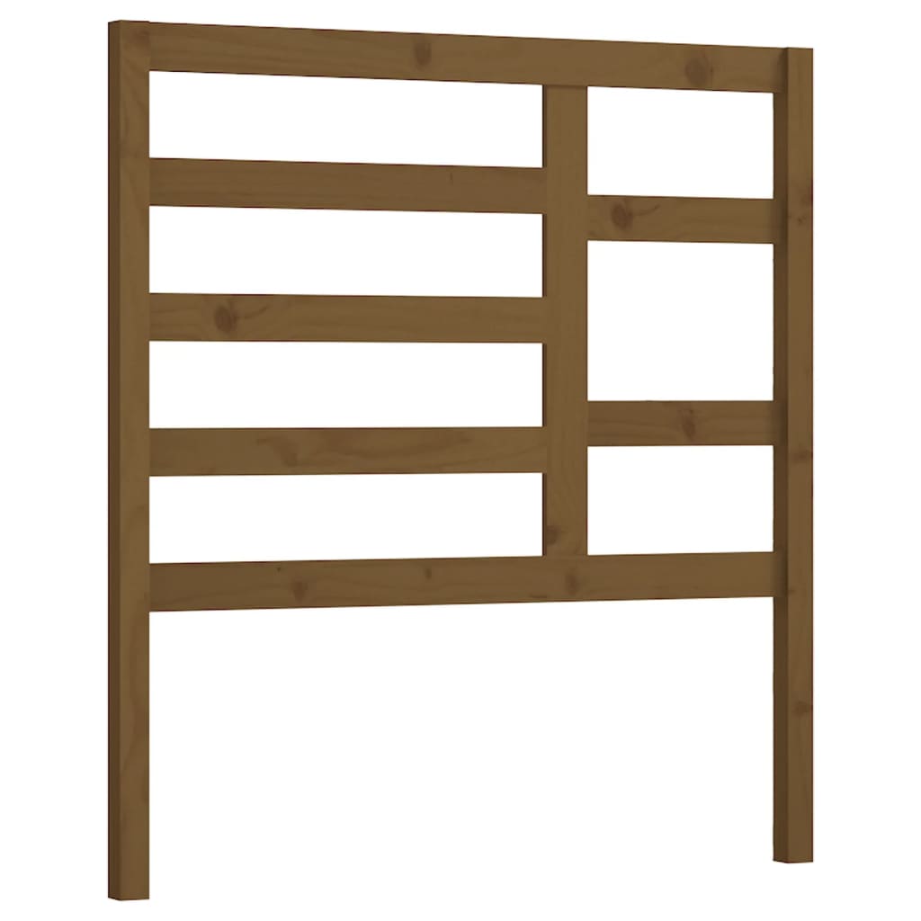 sengegærde 106x4x104 cm massivt fyrretræ gyldenbrun