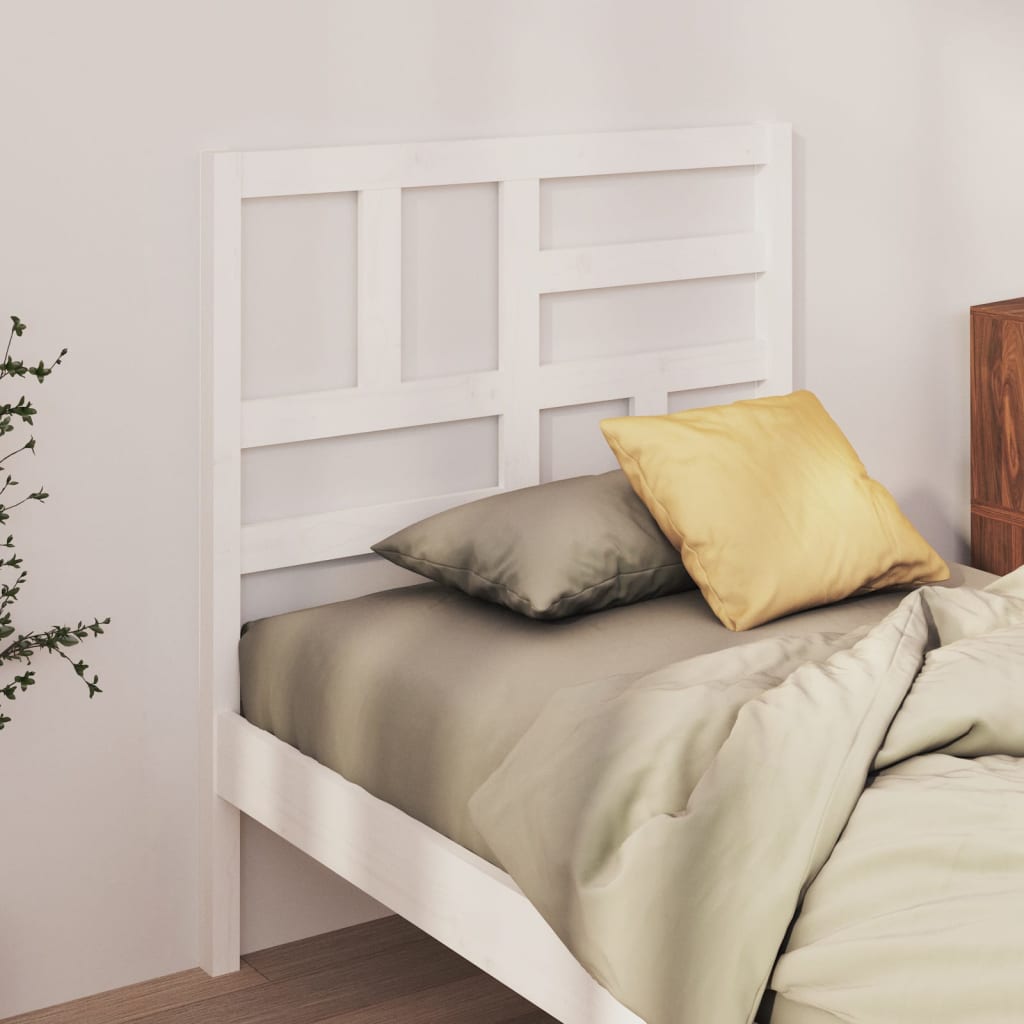 sengegærde 81x4x104 cm massivt fyrretræ hvid