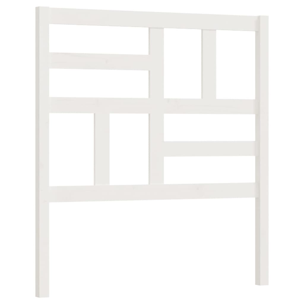 sengegærde 96x4x104 cm massivt fyrretræ hvid