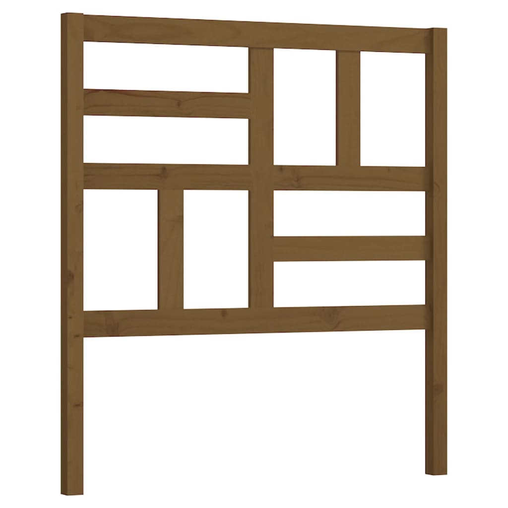 sengegærde 96x4x104 cm massivt fyrretræ gyldenbrun