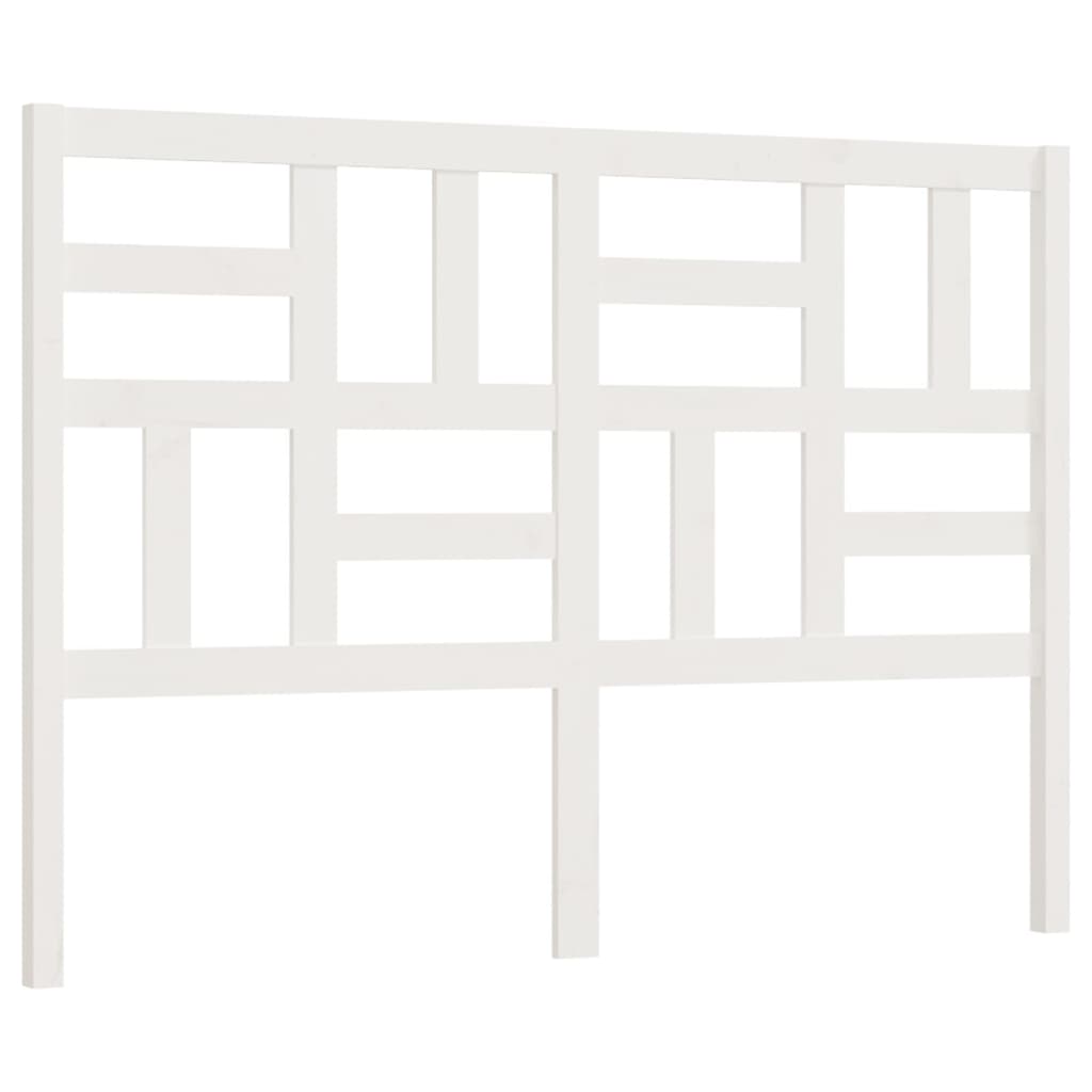 sengegærde 126x4x104 cm massivt fyrretræ hvid