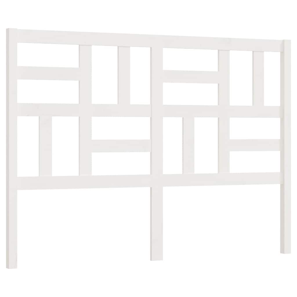 sengegærde 146x4x104 cm massivt fyrretræ hvid