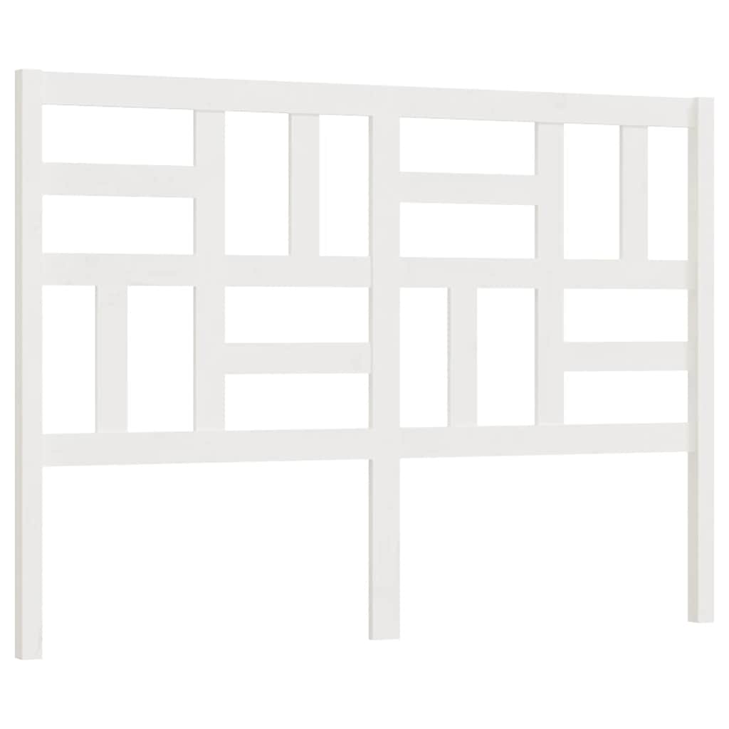 sengegærde 166x4x104 cm massivt fyrretræ hvid