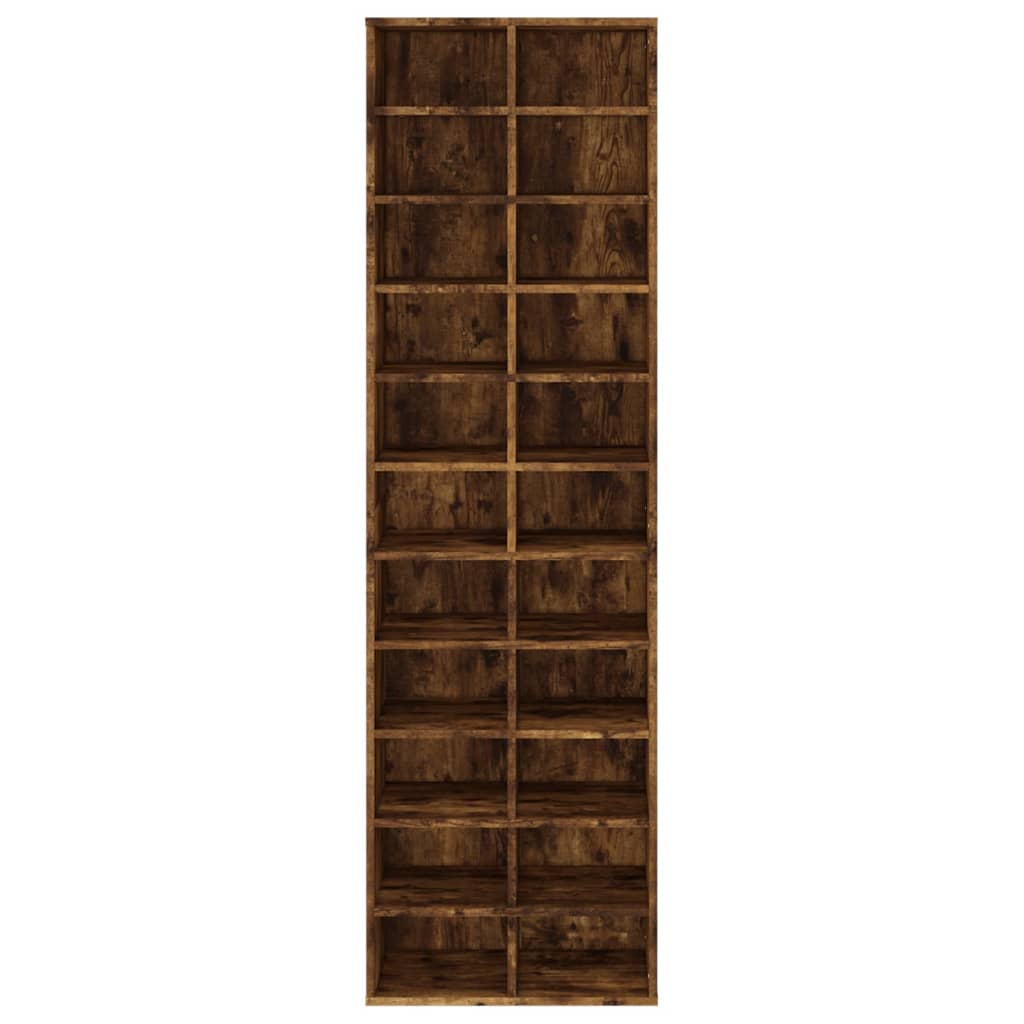 skoreol 54x34x183 cm konstrueret træ røget egetræ