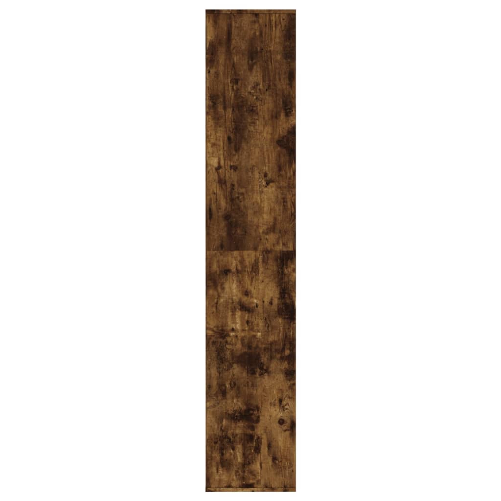 skoreol 54x34x183 cm konstrueret træ røget egetræ
