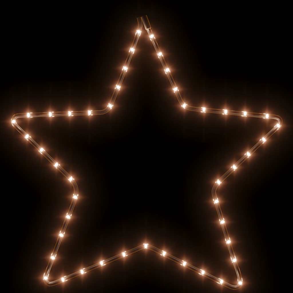 stjerne julefigur 48 LED'er 56 cm varmt hvidt lys
