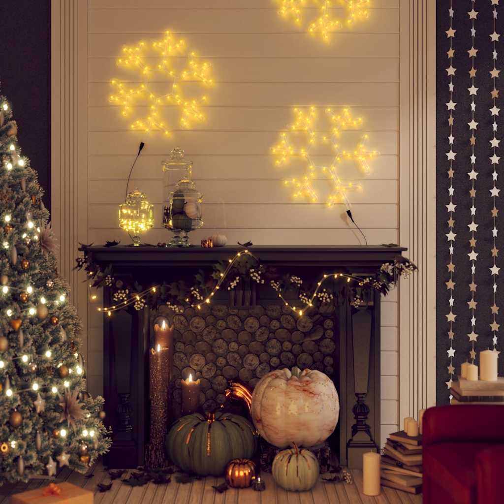 snefnug julefigur 72 LED'er 38x37 cm varmt hvidt lys