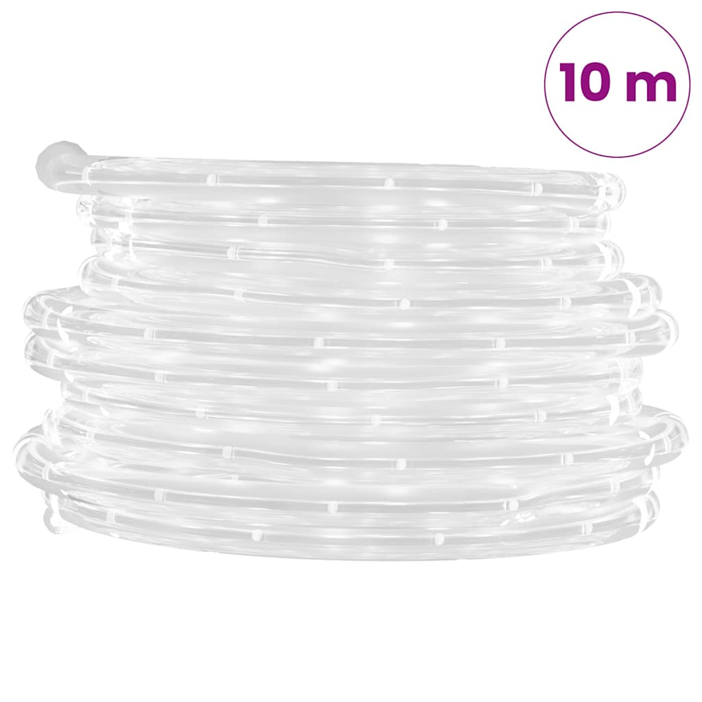 lyskæde 240 LED'er 10 m PVC koldt hvidt lys
