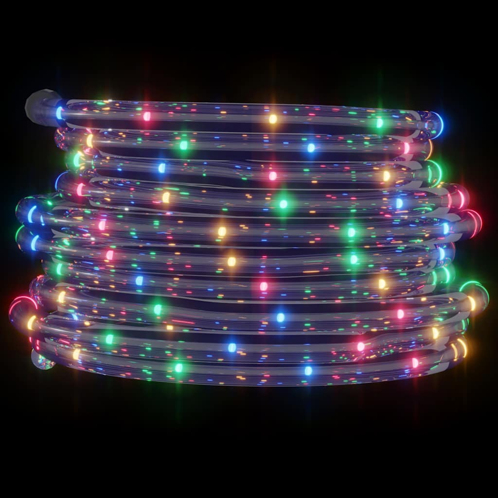 lyskæde med 120 LED'er 5 m PVC flerfarvet lys