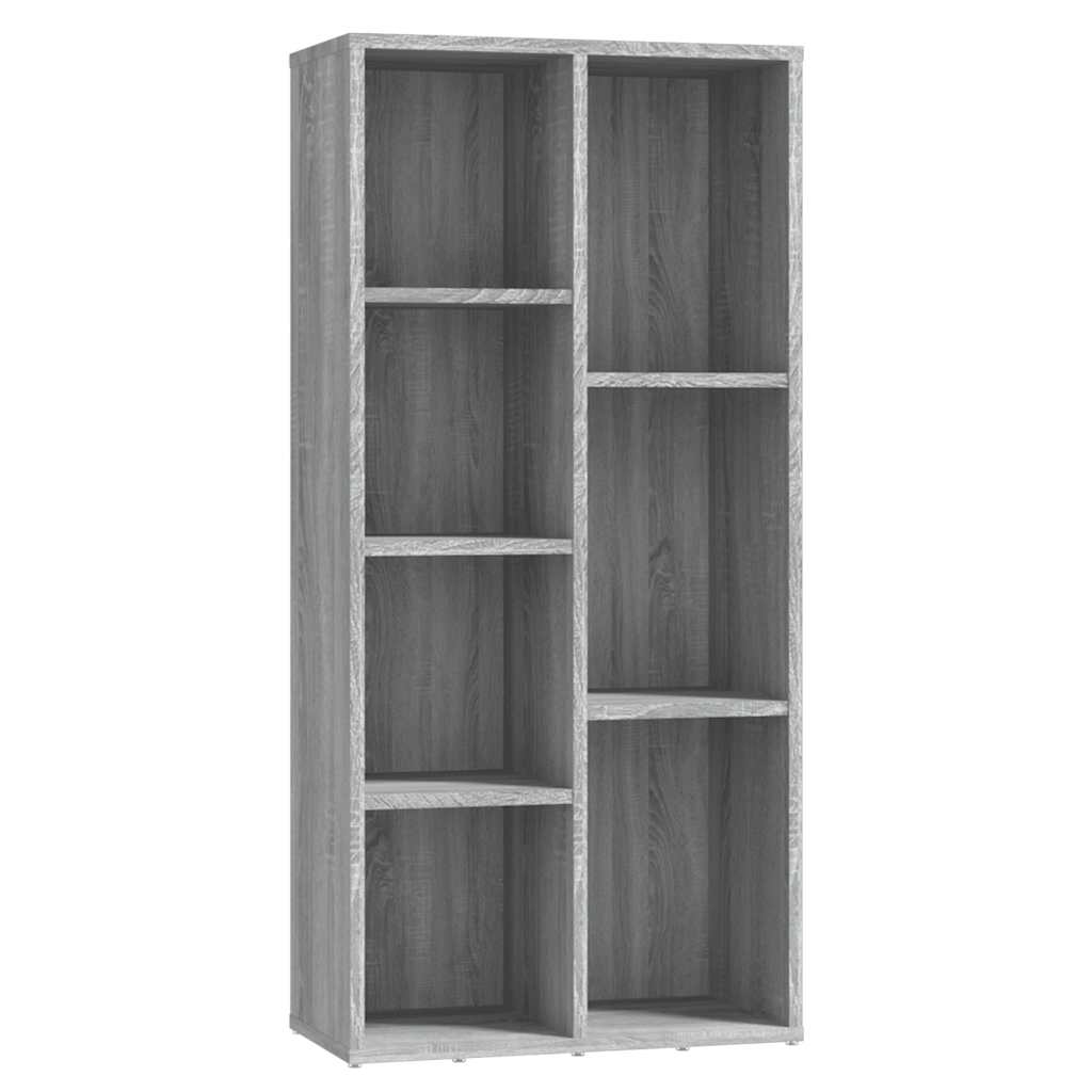 bogreol 50x25x106 cm grå sonoma-eg