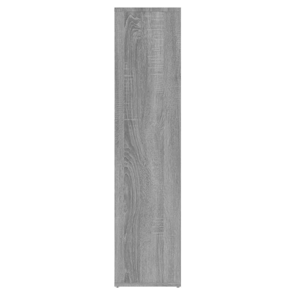 bogreol 50x25x106 cm grå sonoma-eg
