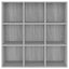 bogreol 98x29x97,5 cm grå sonoma-eg