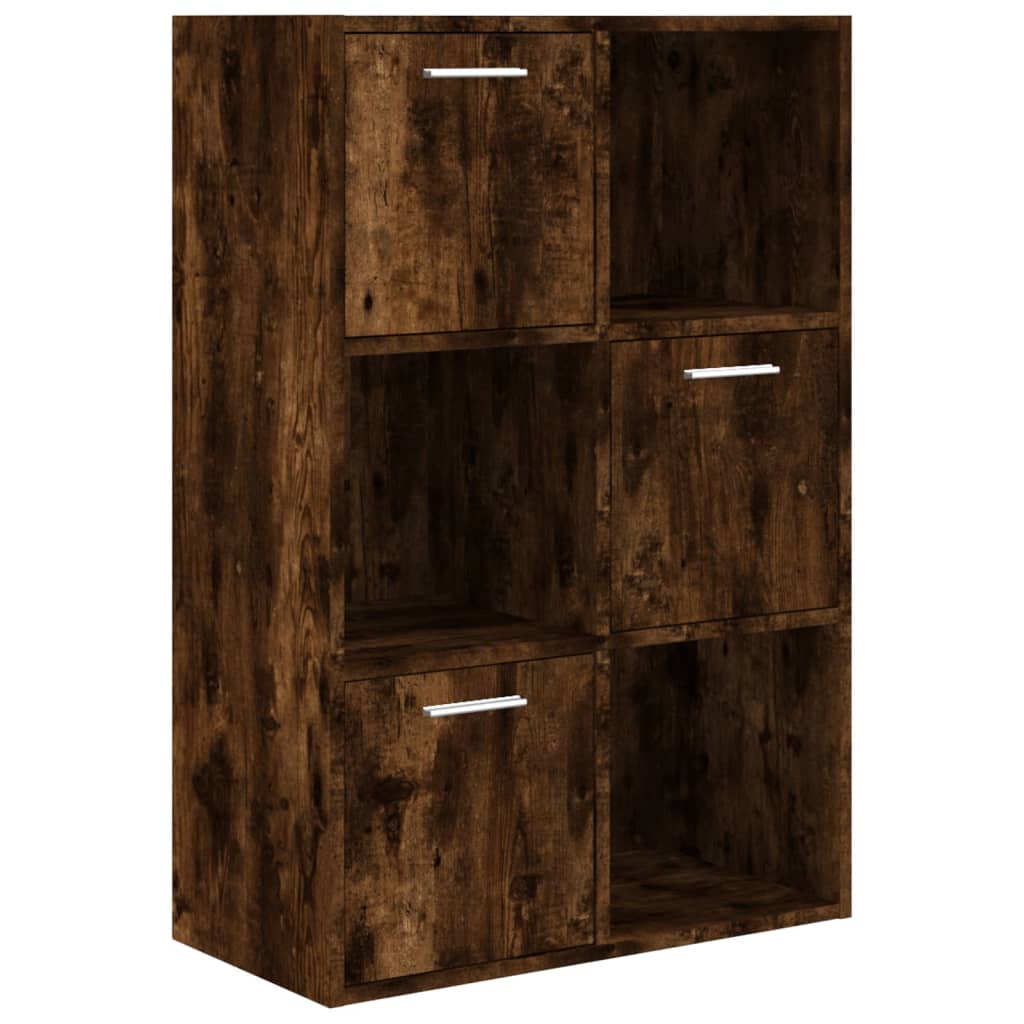 opbevaringsskab 60x29,5x90 cm røget egetræsfarve
