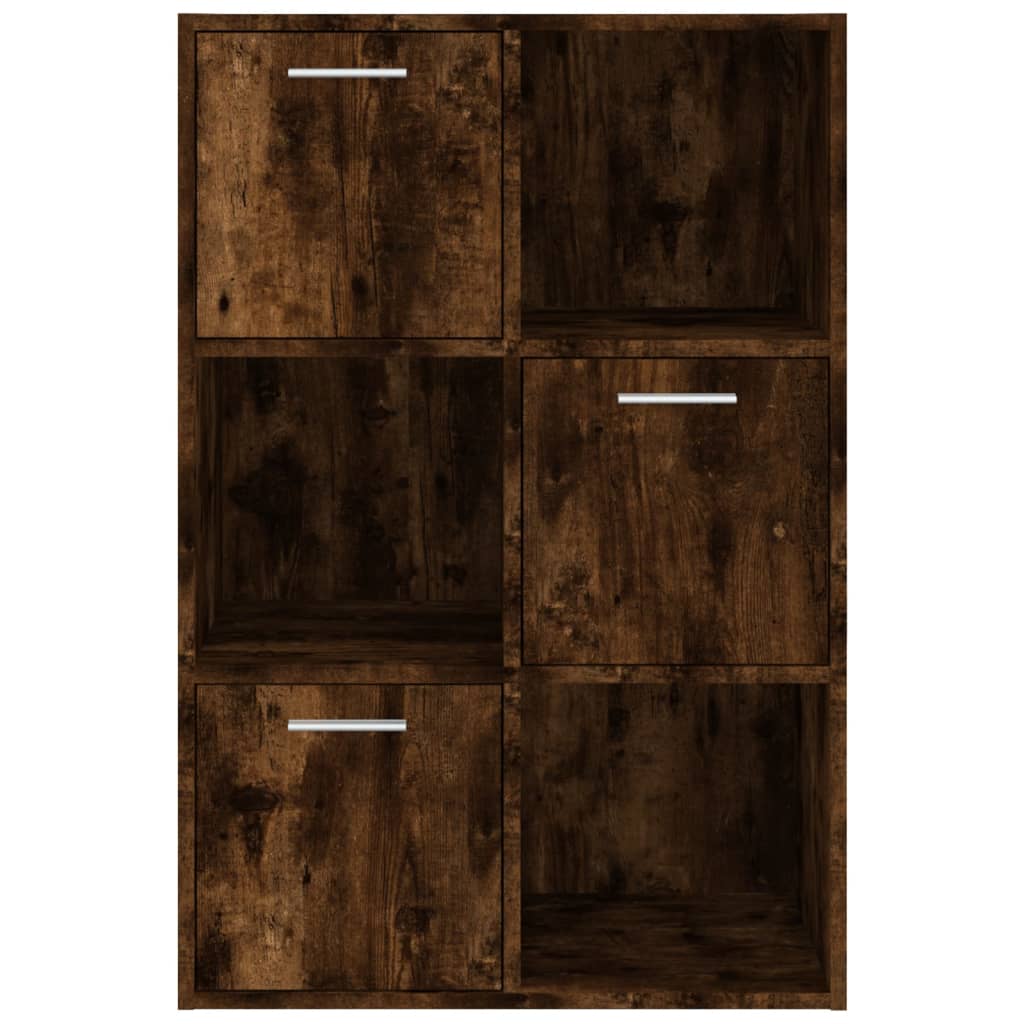 opbevaringsskab 60x29,5x90 cm røget egetræsfarve