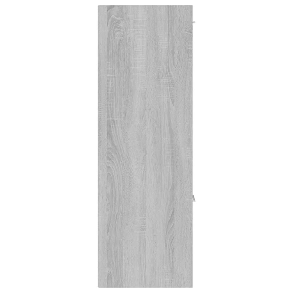 opbevaringsskab 60x29,5x90 cm grå sonoma-eg
