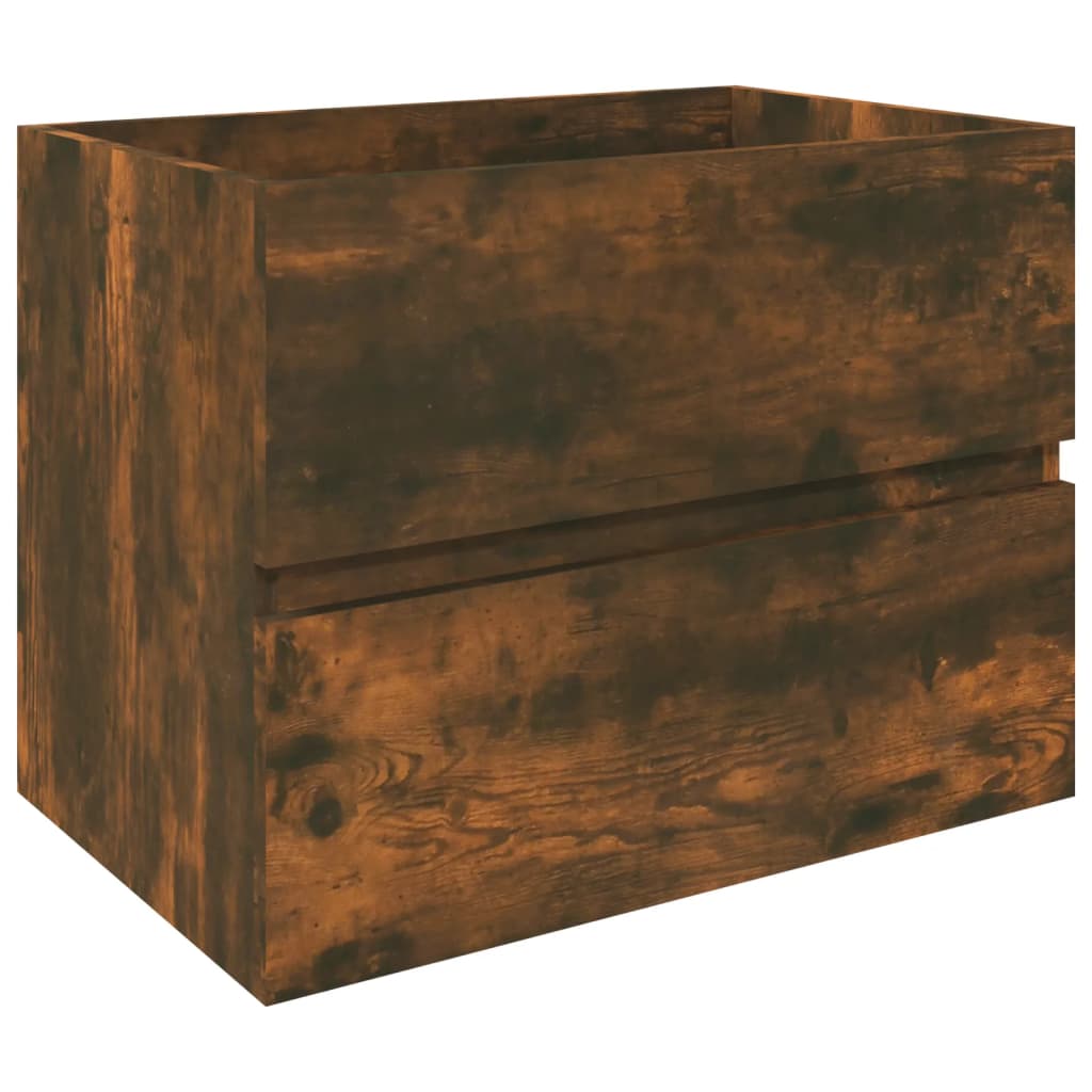 underskab 60x38,5x45 cm konstrueret træ røget egetræ