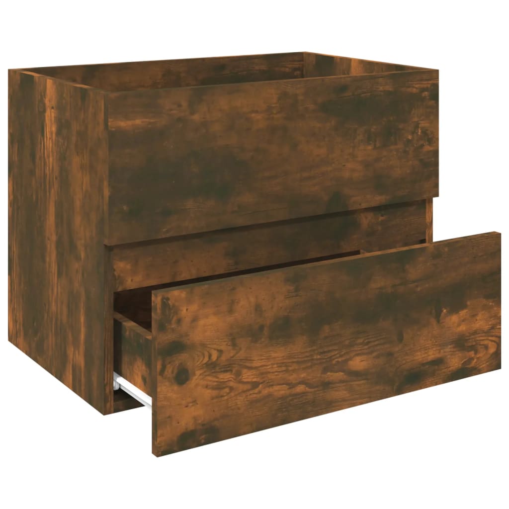 underskab 60x38,5x45 cm konstrueret træ røget egetræ
