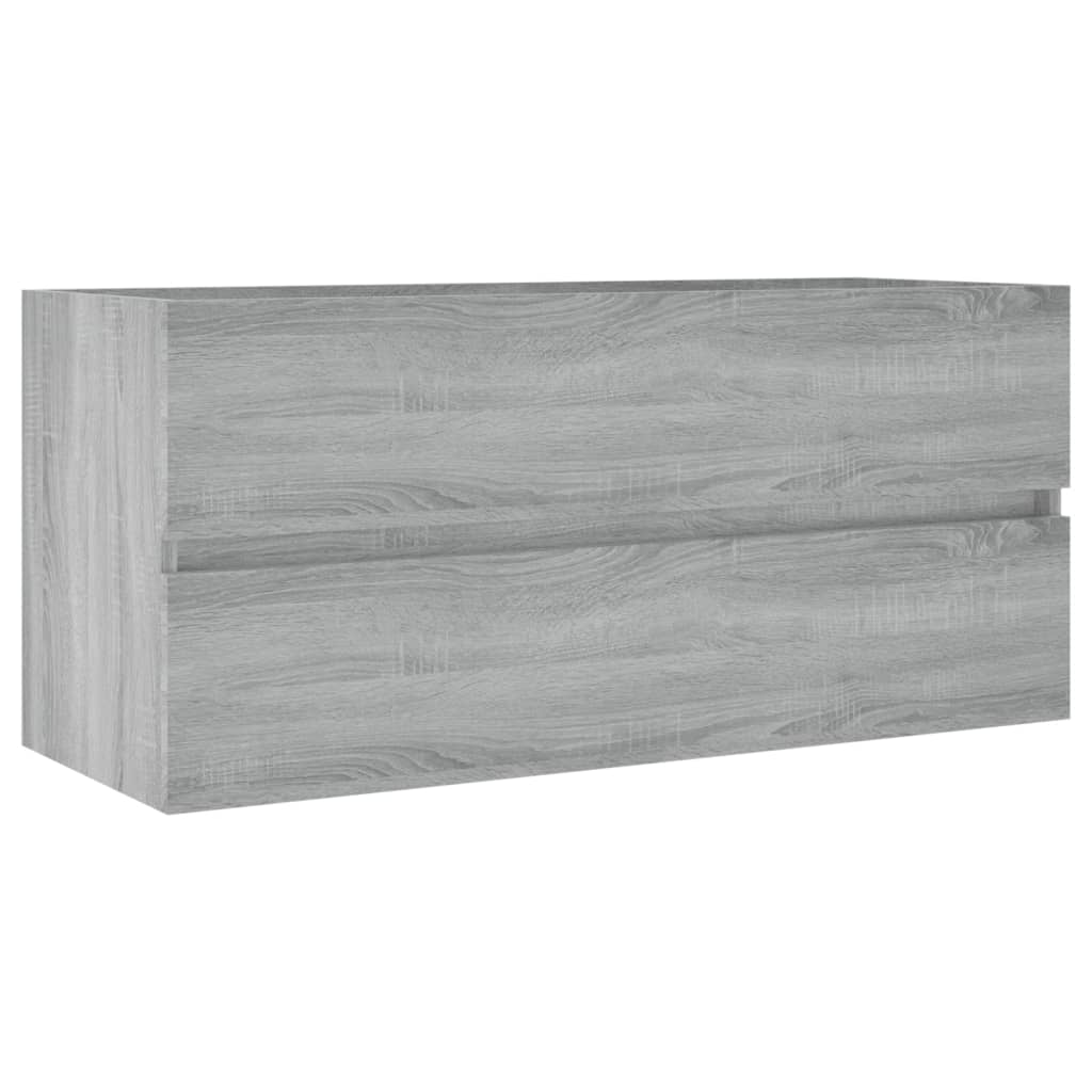 underskab 100x38,5x45 cm konstrueret træ grå sonoma-eg