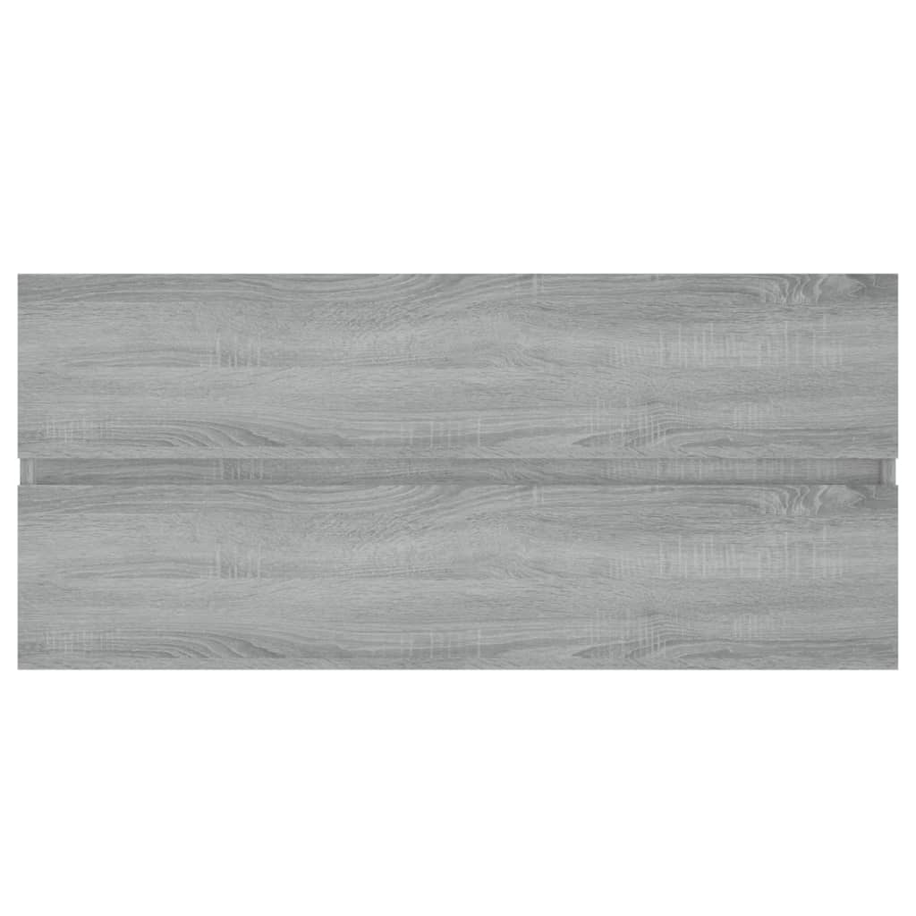underskab 100x38,5x45 cm konstrueret træ grå sonoma-eg