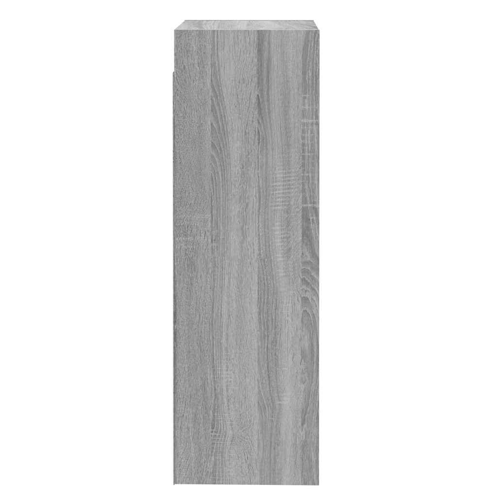 tv-skab 30,5x30x90 cm konstrueret træ grå sonoma-eg