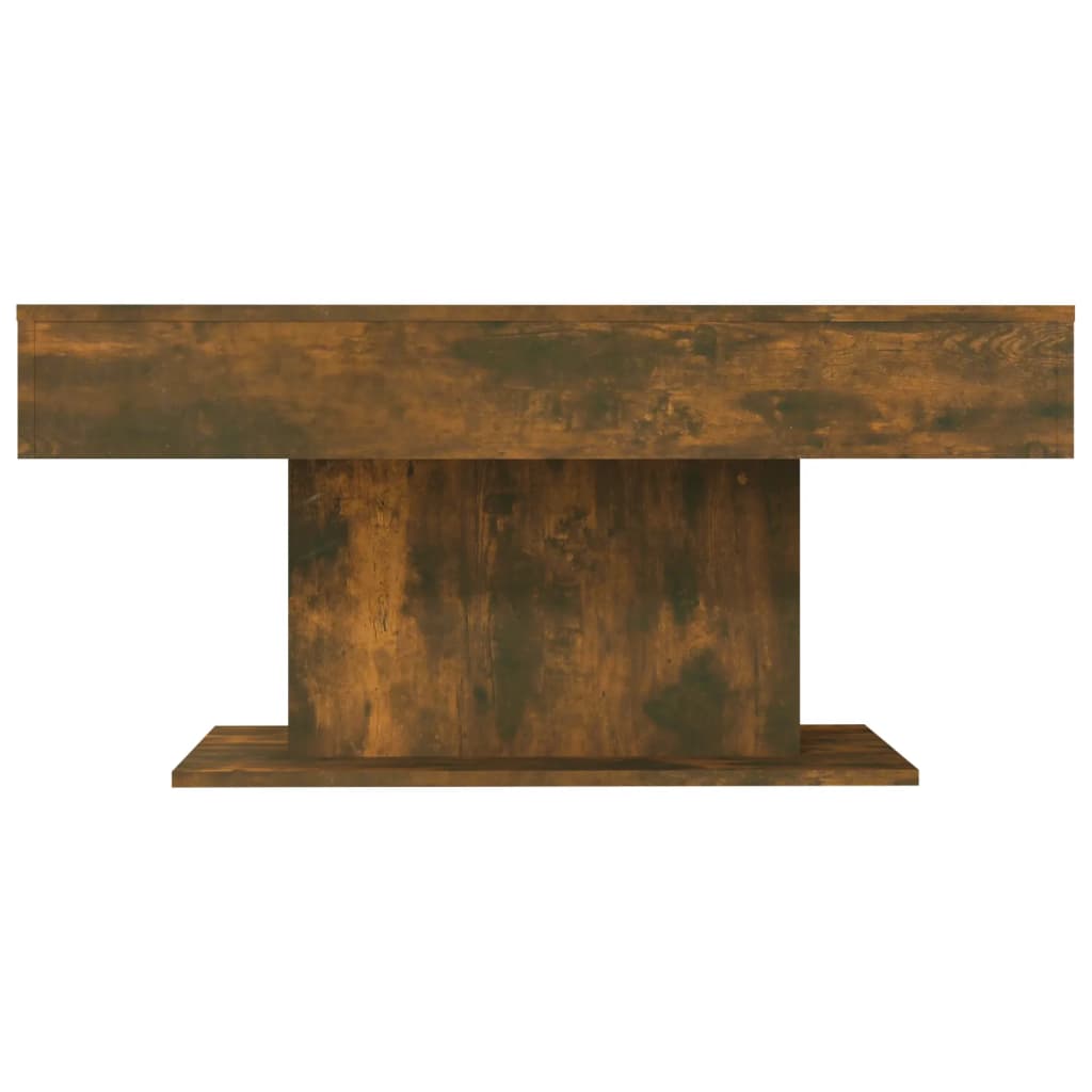 sofabord 96x50x45 cm konstrueret træ røget egetræsfarve