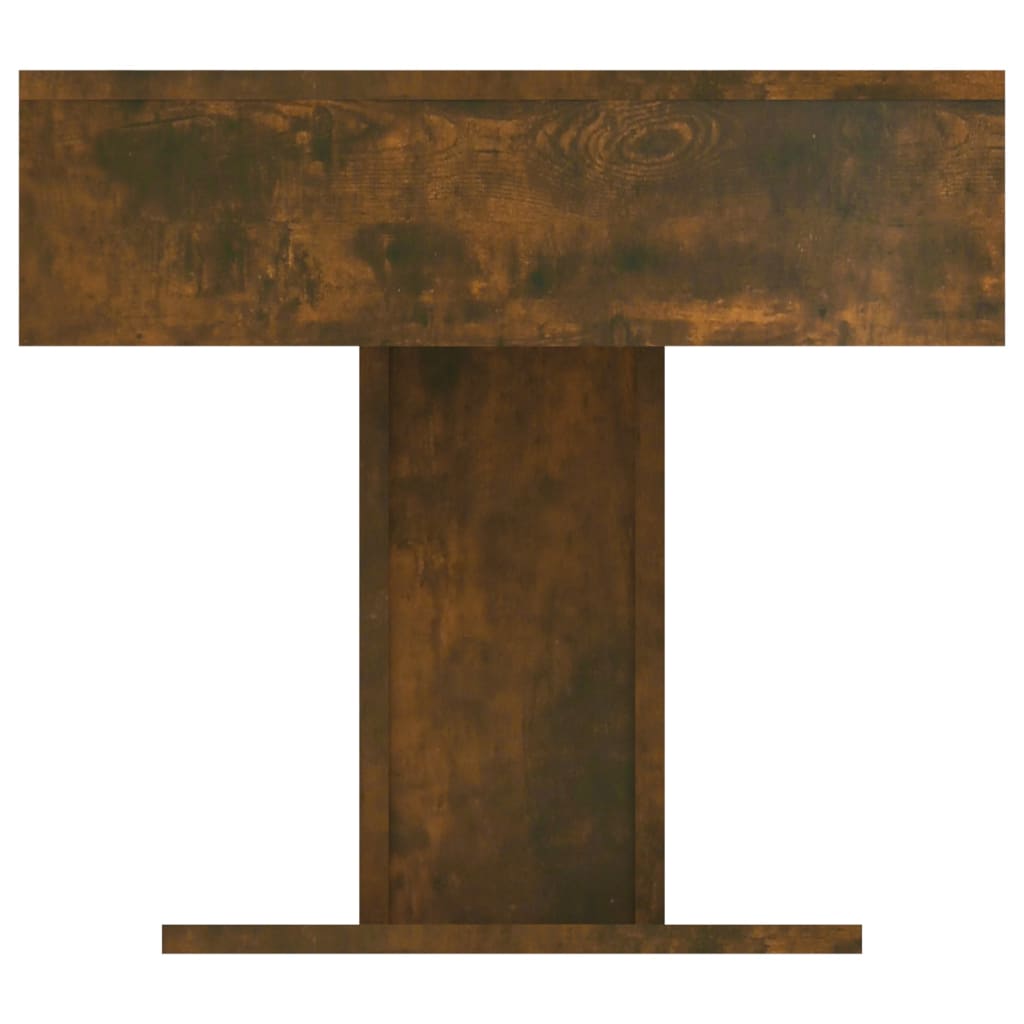 sofabord 96x50x45 cm konstrueret træ røget egetræsfarve