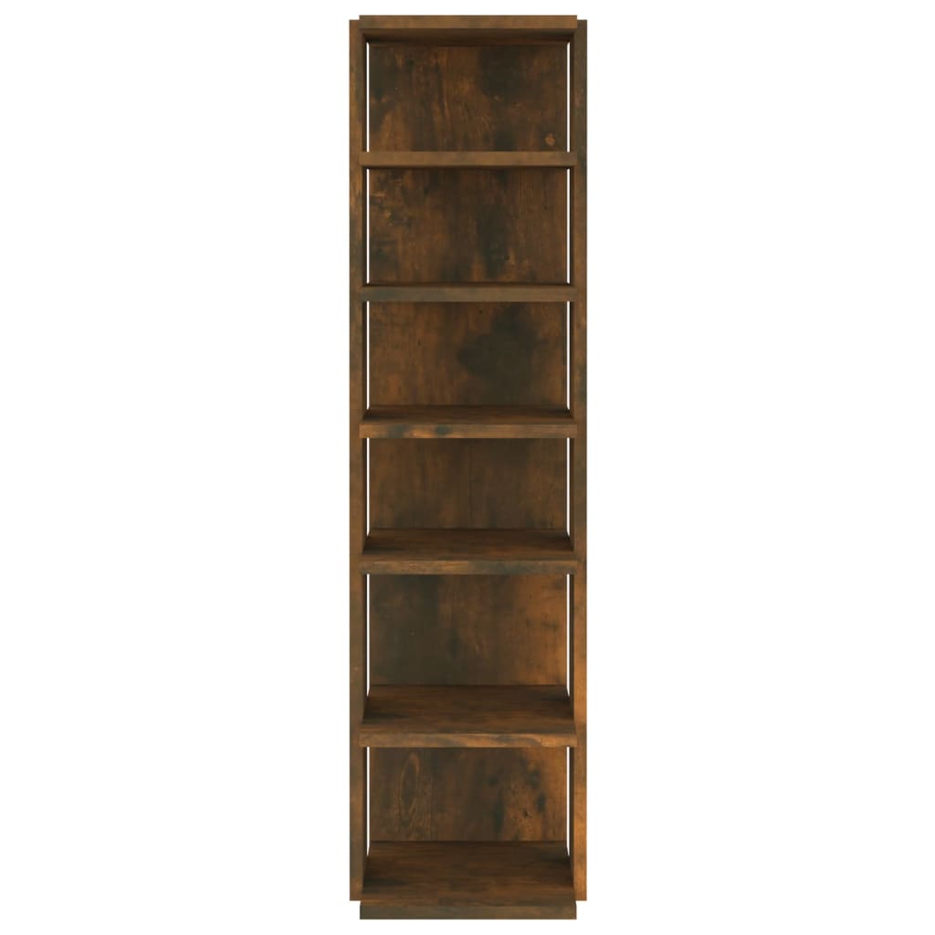 skoreoler 2 stk. 27,5x27x102 cm konstrueret træ røget egetræ