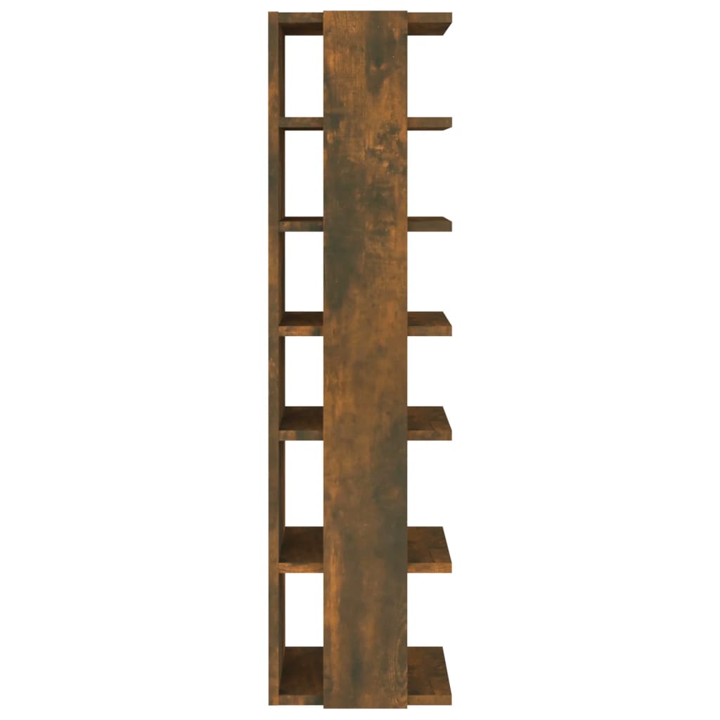 skoreoler 2 stk. 27,5x27x102 cm konstrueret træ røget egetræ