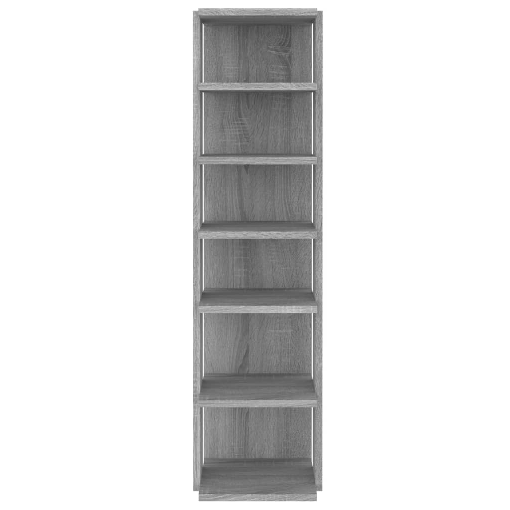 skoreoler 2 stk. 27,5x27x102 cm konstrueret træ grå sonoma-eg
