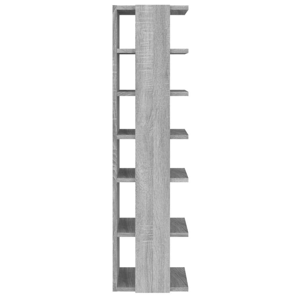 skoreoler 2 stk. 27,5x27x102 cm konstrueret træ grå sonoma-eg