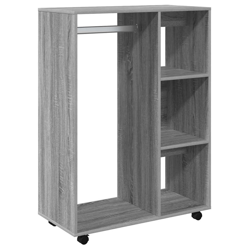 klædeskab 80x40x110 cm konstrueret træ grå sonoma-eg