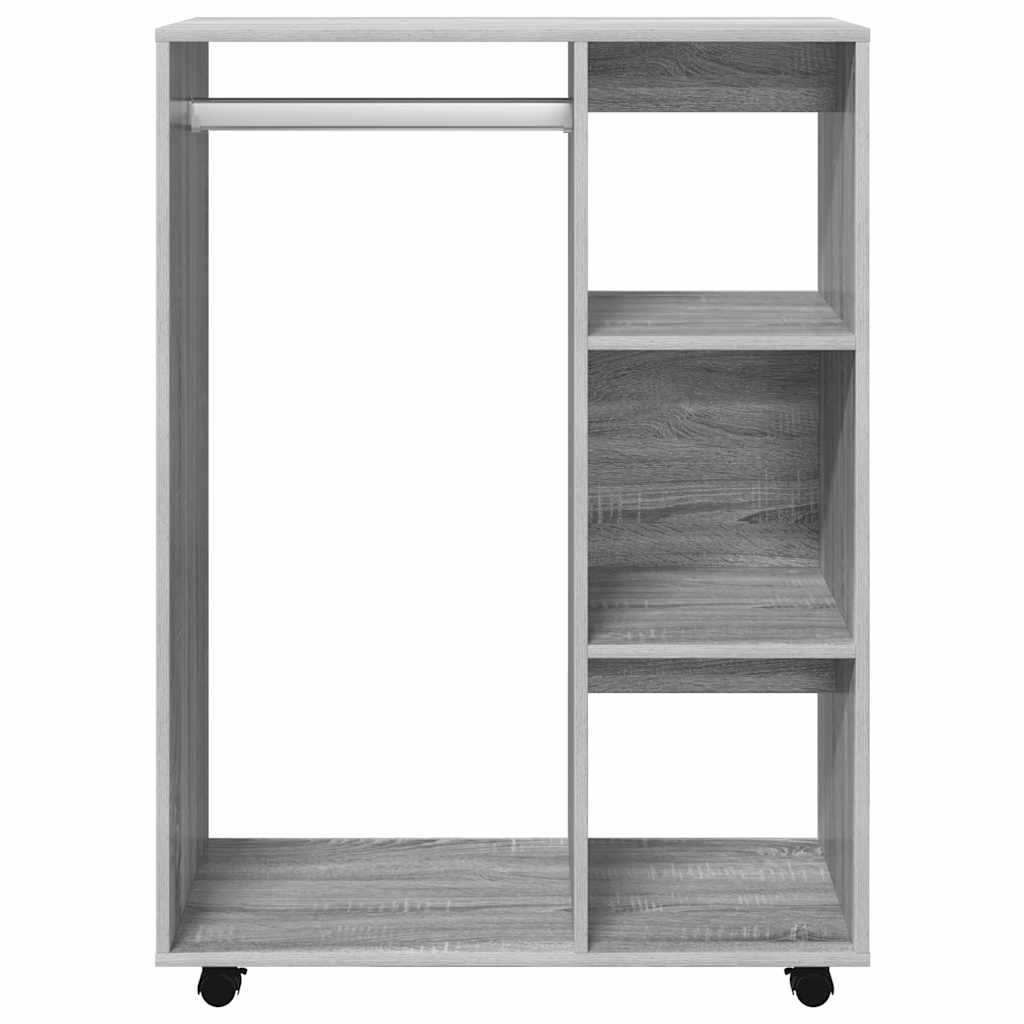 klædeskab 80x40x110 cm konstrueret træ grå sonoma-eg