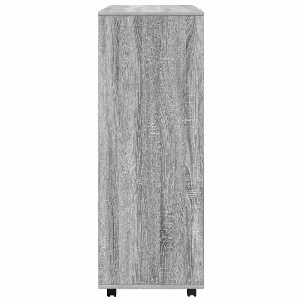 klædeskab 80x40x110 cm konstrueret træ grå sonoma-eg